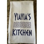 Greek Theme Dish, Tea, Kitchen Towel